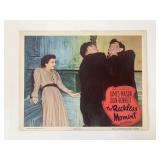 The Reckless Moment original 1949 vintage lobby...