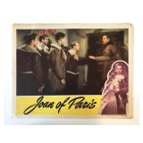 Joan of Paris original 1942 vintage lobby card
