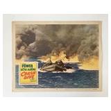 Crash Dive original 1956R vintage lobby card