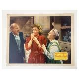 Claudia and David original 1946 vintage lobby card