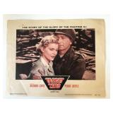 Target Zero original 1956 vintage lobby card