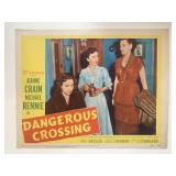 Dangerous Crossing original 1953 vintage lobby...