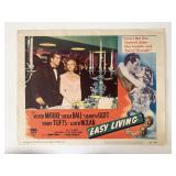 Easy Living original 1949 vintage lobby card