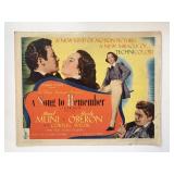 A Song to Remember original 1944 vintage lobby...
