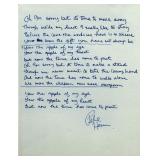 Badfingers Pete Ham written and signed lyrics