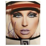 Christina Aguilera signed photo. 8x10 inches