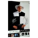 Garth Brooks signed poster