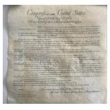 Bill of Rights replica document