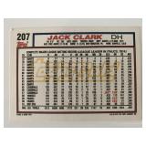 Jack Clark signed baseball card