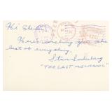 Stan Soderberg signed post card