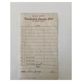 Desi Arnaz signed invoice