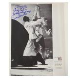 Boxer Carmen Basilio signed magazine page