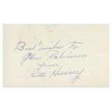 Northwest Passage Ruth Hussey signed note