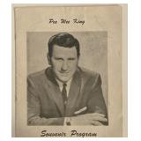 Country Star Pee Wee King signed souvenir program