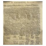 Declaration of Independence replica document
