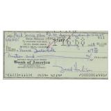 The Lost World David Hedison signed check