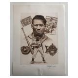 Josh Gibson Artwork. Artist Signed Hors...