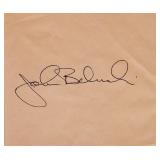 John Belushi signature slip