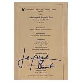 Bullit Jacqueline Bisset signed invitation