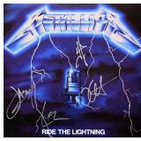 Metallica signed Ride The Lightning album