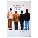 Seinfeld cast signed promo poster