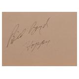 Bill Boyd signature slip