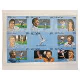 Sports Greats Guyana  Stamp Set