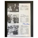 Steve Allen Signed Cast List
