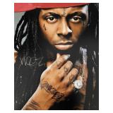 Rapper Lil Wayne signed photo