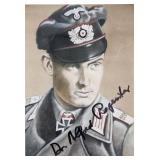 WW2 German Officer Alfred Regeniter signed photo