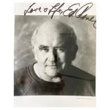 Lou Grant Ed Asner signed photo