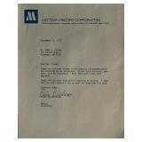 Star Wars Billy Dee Williams Signed Letter
