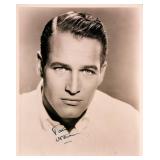 Paul Newman signed portrait photo