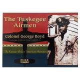 Tuskegee Airman  George Boyd signed post card