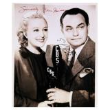 Ona Munson and Edward G. Robinson signed promo...