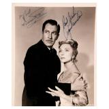 Vincent Price and Agnes Moorehead signed...