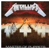 Metallica signed Master Of Puppets album
