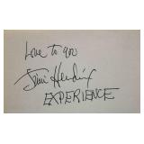 Jimi Hendrix signed slip