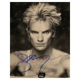 The Police Sting signed photo