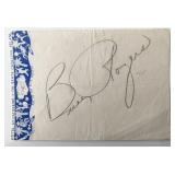 WWF Nature Boy Buddy Rogers signed postcard