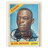St. Louis Cardinals Alvin Jackson signed 1966...
