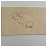 Lee Meredith original signature