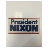 Richard Nixon presidential campaign  sticker