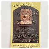 Lou Boudreau Signed Baseball Hall of Fame...