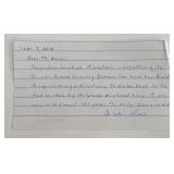 Dieter Grau signed note