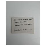 Senator Birch Bayh personal card