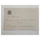 MP Angela Watkinson original signature