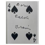 Doris Eaton Travis signed playing card