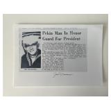 JFK Assassination Jim Deverman signed newspaper...