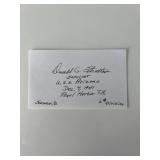 USS Arizona survivor Donald Stratton original...